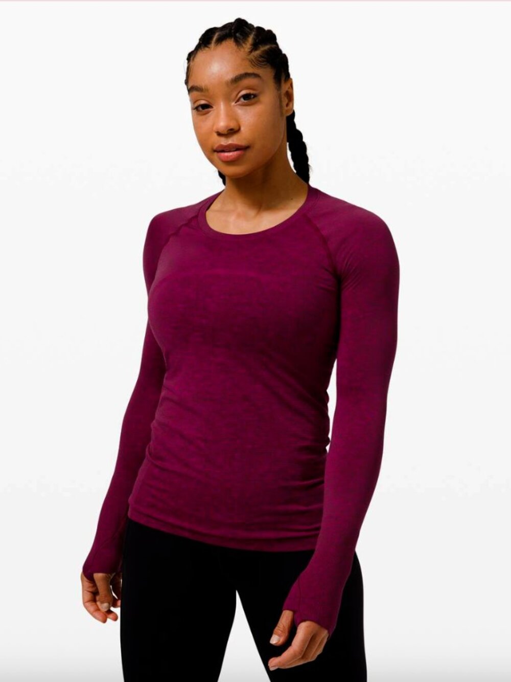 Lululemon Swiftly Tech Long Sleeve Ripened Raspberry / Red Merlot